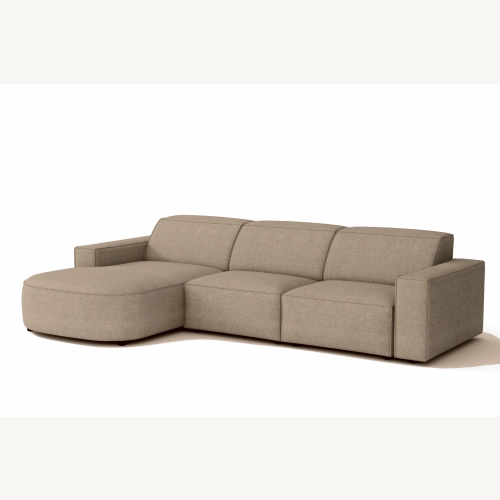 Olio Selezione Sofa w kształcie litery L Tkanina Raven 30
